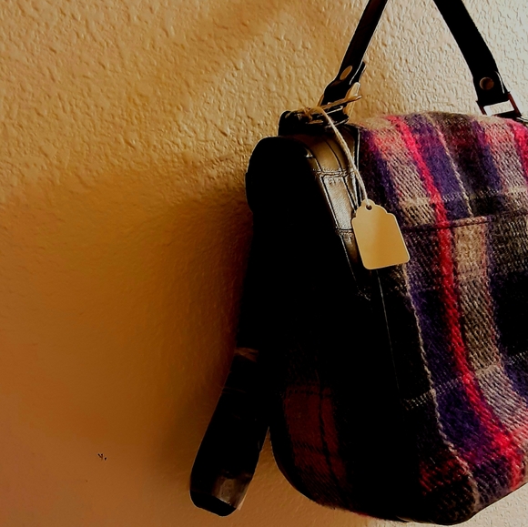 Relic By Fossil Purple/Pink Plaid Handbag Shoulder Bag NWOT - Picture 16 of 16